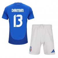 Echipament fotbal Italia Matteo Darmian #13 Tricou Acasa European 2024 pentru copii maneca scurta (+ Pantaloni scurti)